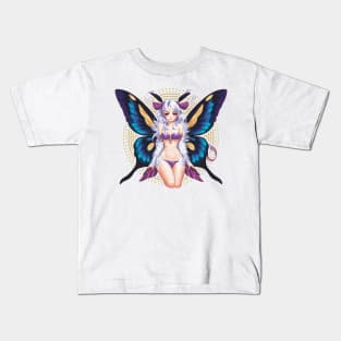 Moth Girl anime, cute giant monster kawaii anime tee Kids T-Shirt